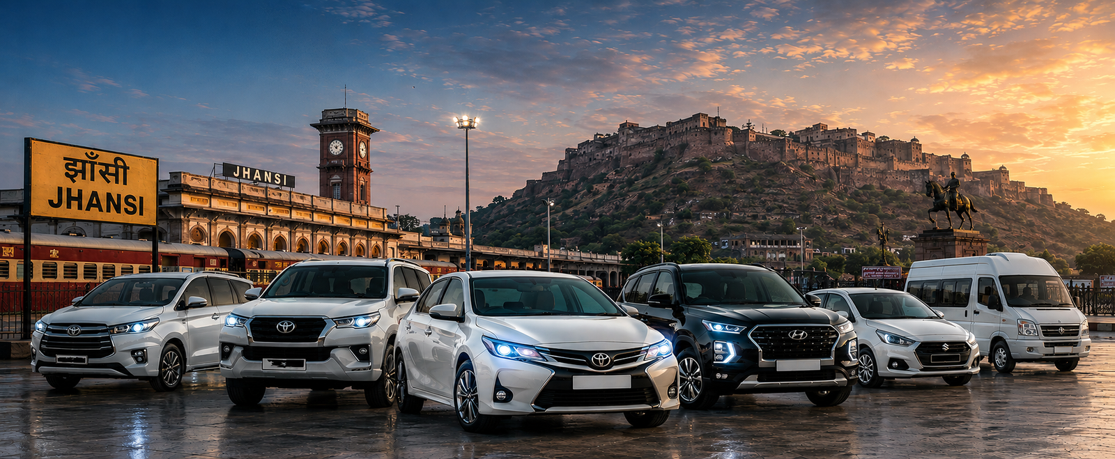 All India Taxi Service from Jhansi